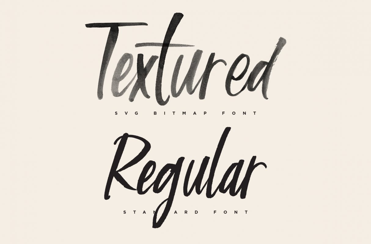 Calisatt – Brush SVG Texture Fonts – Konstantine Studio