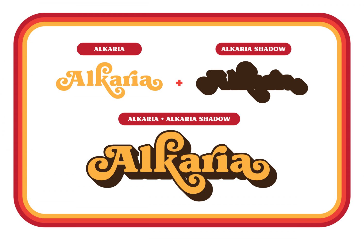 Alkaria – Vintage Retro Decorative Fonts – Konstantine Studio