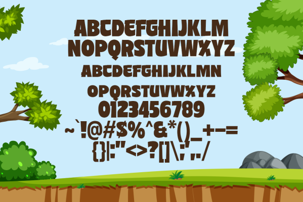 Hunsels Garden A Playful Fonts Konstantine Studio