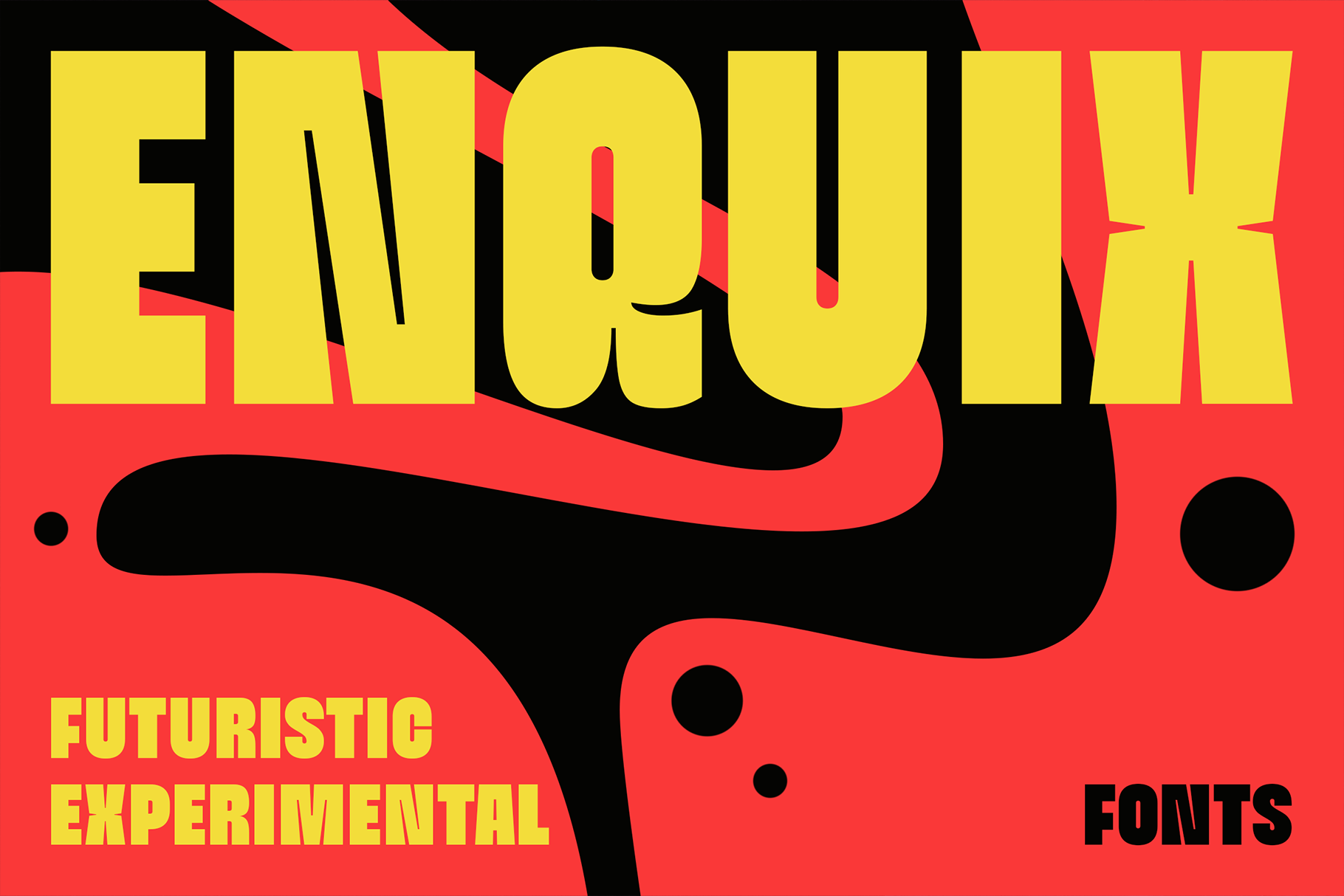 Enquix - Experimental Futuristic Fonts - Image 2