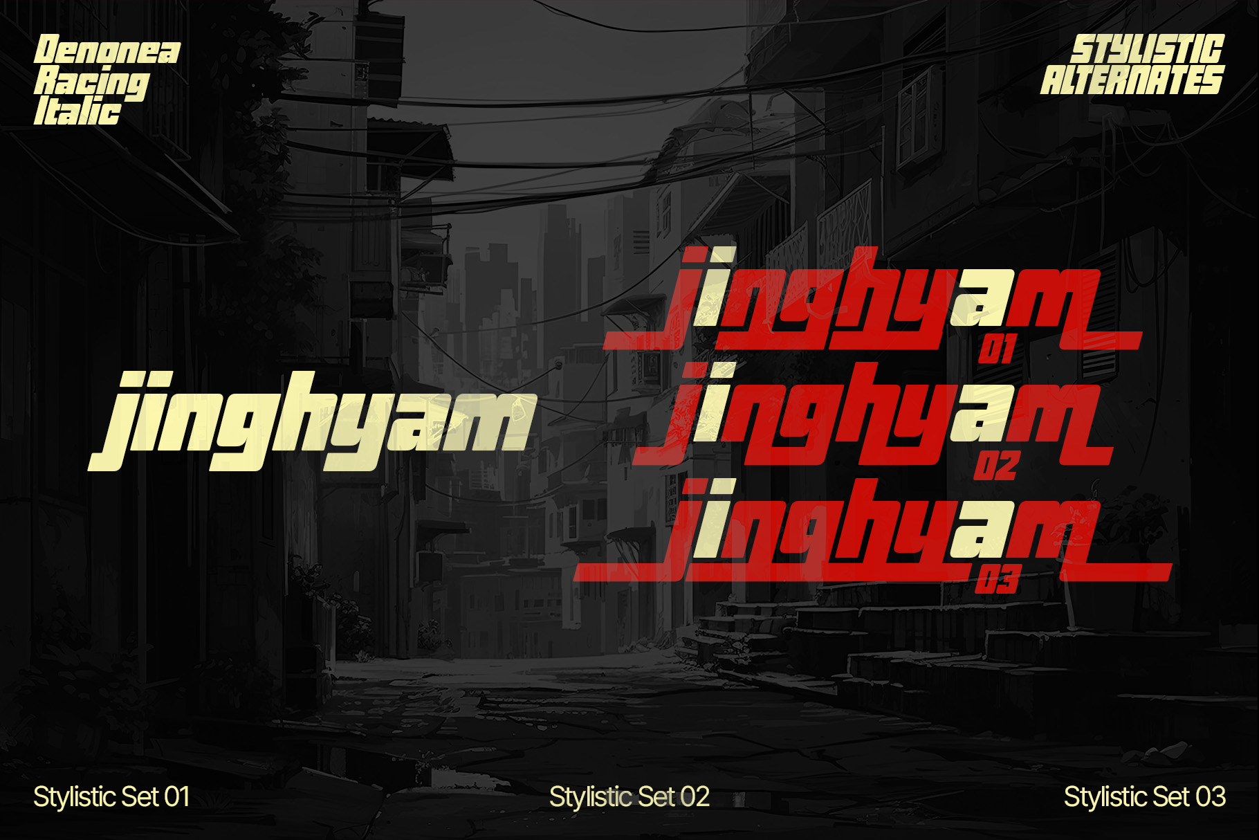 Denonea Racing - Bold Speed Fonts - Image 6