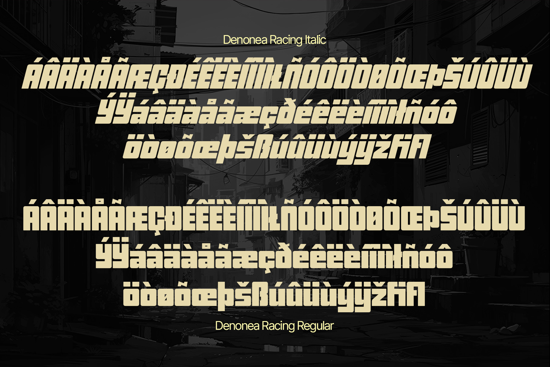Denonea Racing - Bold Speed Fonts - Image 8
