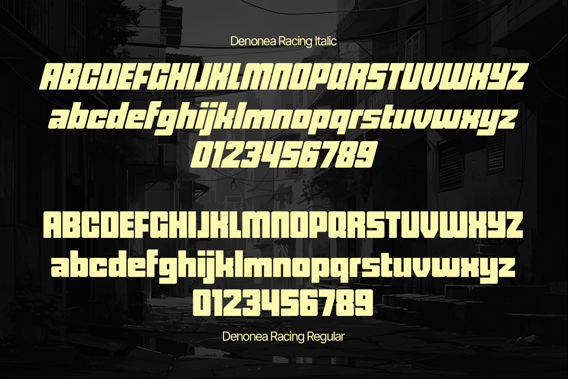 Denonea Racing - Bold Speed Fonts - Image 9