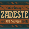 Zadeste - Art Nouveau Fonts